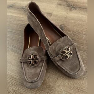 Tory Burch suede Metal Miller 15 mm loafers, style #63250